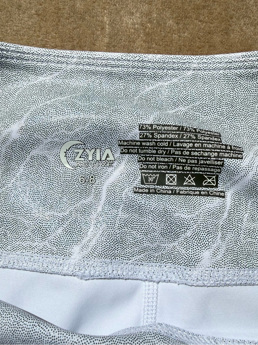 Zyia Active Michelangelo Marble Light n Tight Hi-Rise 7/8 leggings - Picture 4 of 6